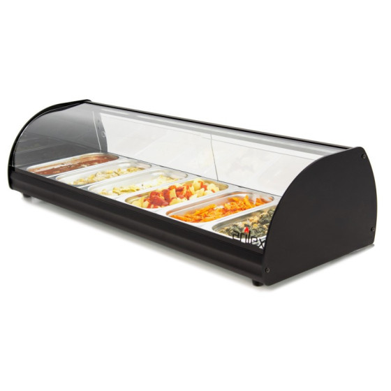 Arilex 6CTL Vitrina calienta tapas con luz