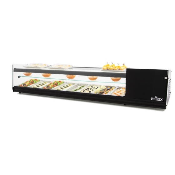 Arilex 8VTG-NE TRIPLE Vitrina refrigerada de tapas