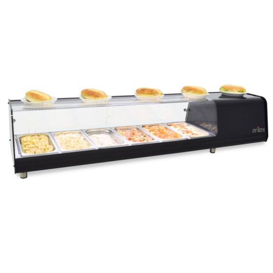Vitrina refrigerada tapas Arilex 4VTL VISION
