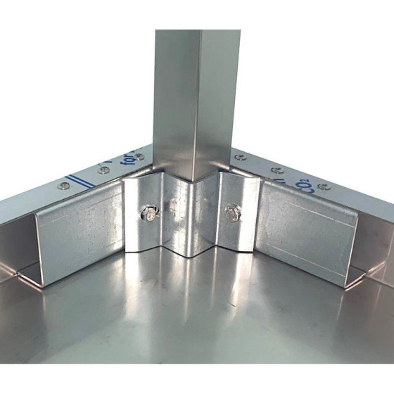 Arilex Mesa central 10060MC de acero inoxidable