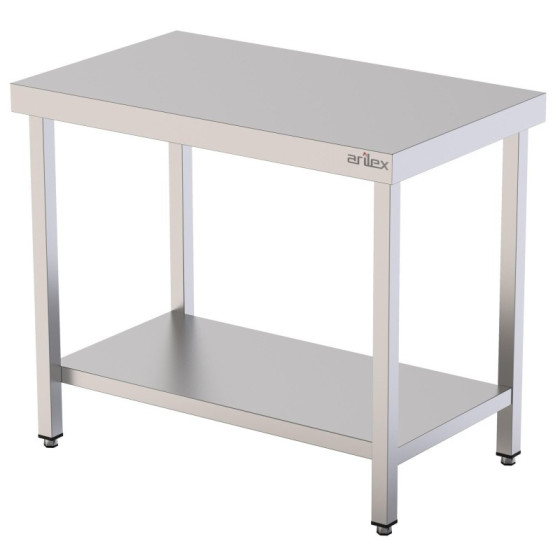 Mesa central Arilex 10070MC de acero inoxidable