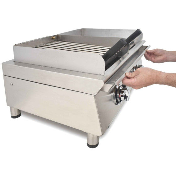 Arilex 70FRYGCBN Frytop y barbacoa a gas