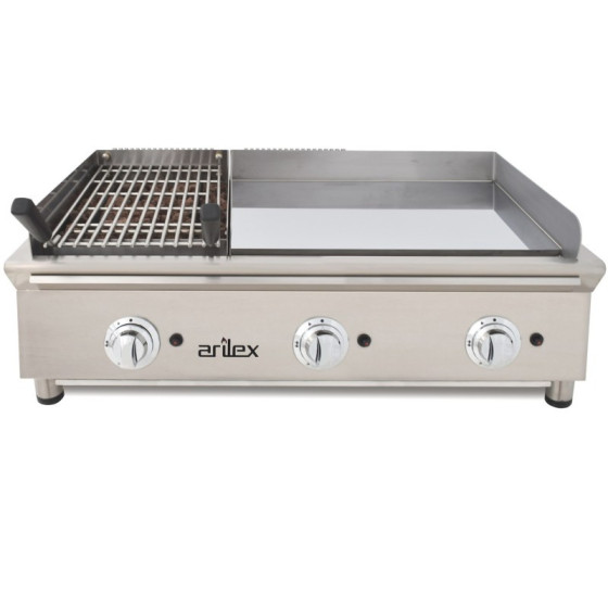 Arilex 100FRYGCBN: frytop a gas y barbacoa