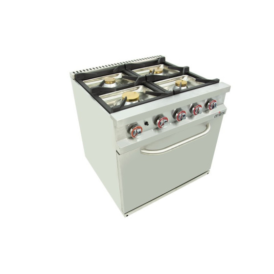 Arilex 120CG70H Cocina a gas 6 fuegos con horno