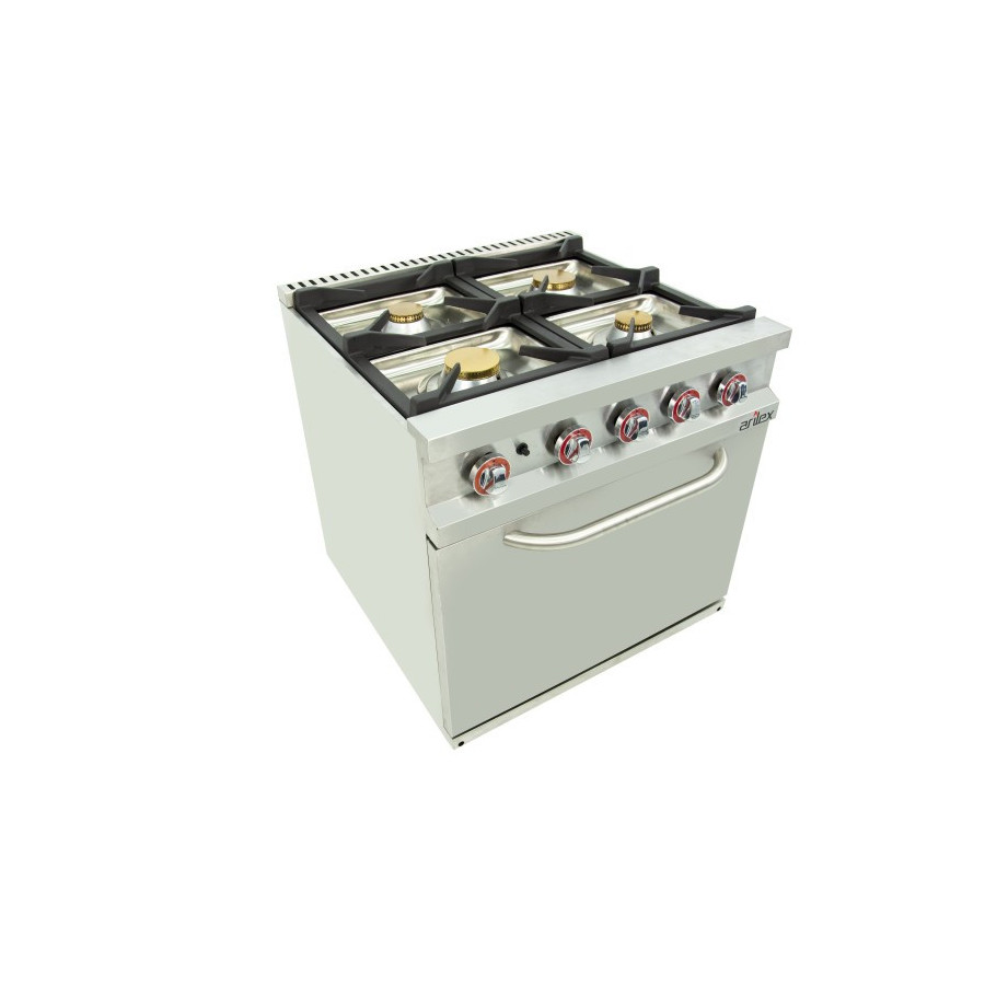 Arilex 120CG70H Cocina a gas 6 fuegos con horno