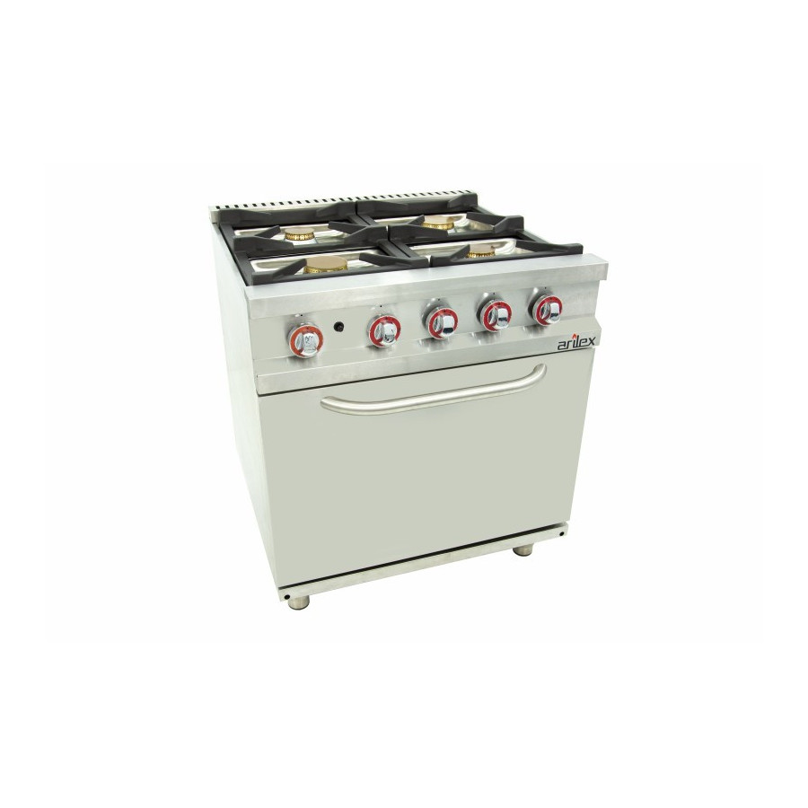 Arilex 120CG70H Cocina a gas 6 fuegos con horno