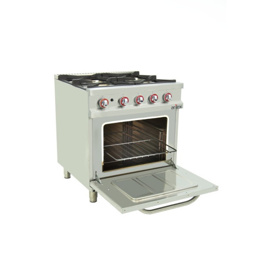 Arilex 120CG70H Cocina a gas 6 fuegos con horno