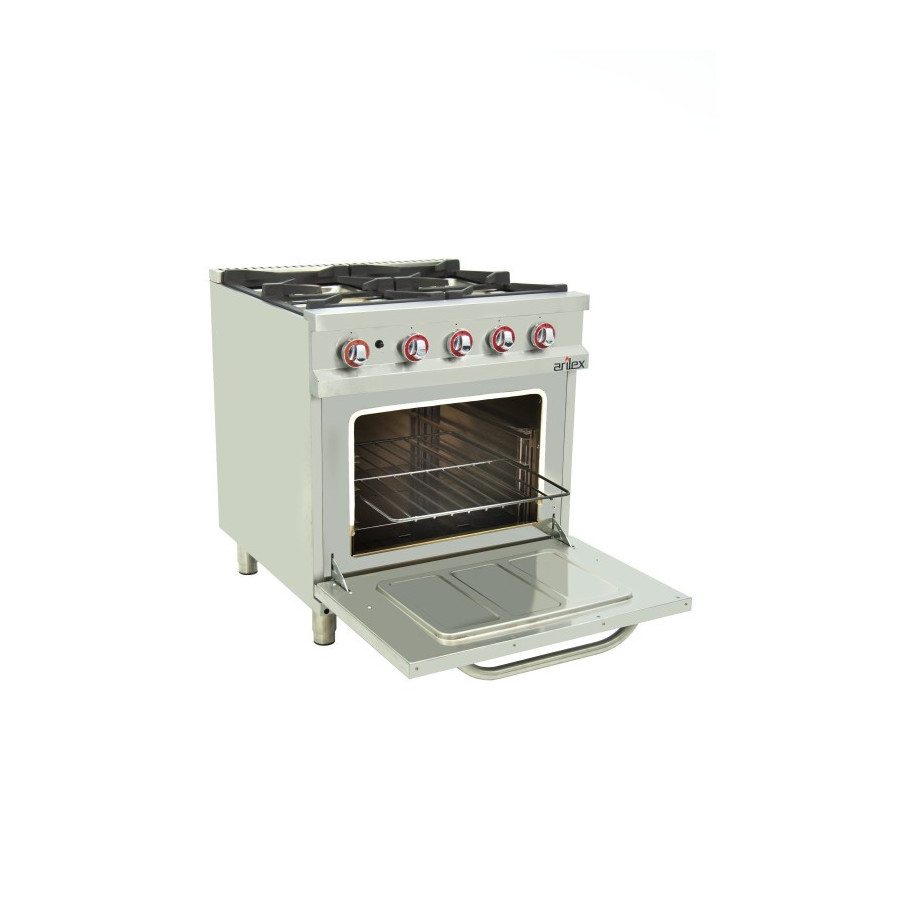 Arilex 120CG70H Cocina a gas 6 fuegos con horno