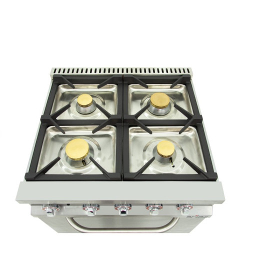 Arilex 120CG70H Cocina a gas 6 fuegos con horno
