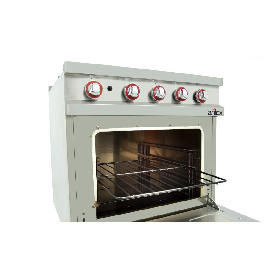 Arilex 120CG70H Cocina a gas 6 fuegos con horno