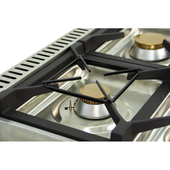Arilex 120CG70H Cocina a gas 6 fuegos con horno