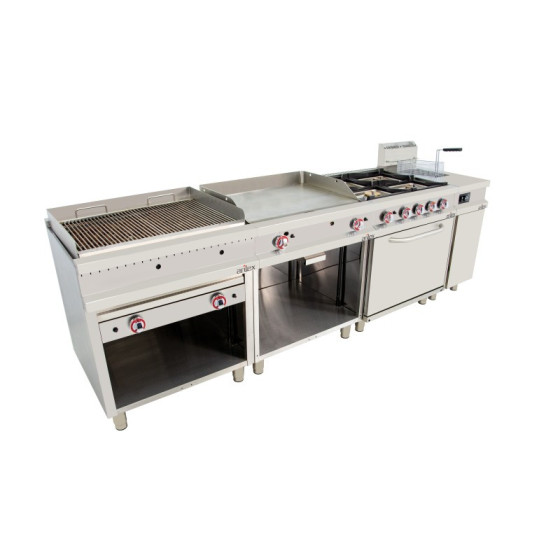 Arilex 120CG70H Cocina a gas 6 fuegos con horno