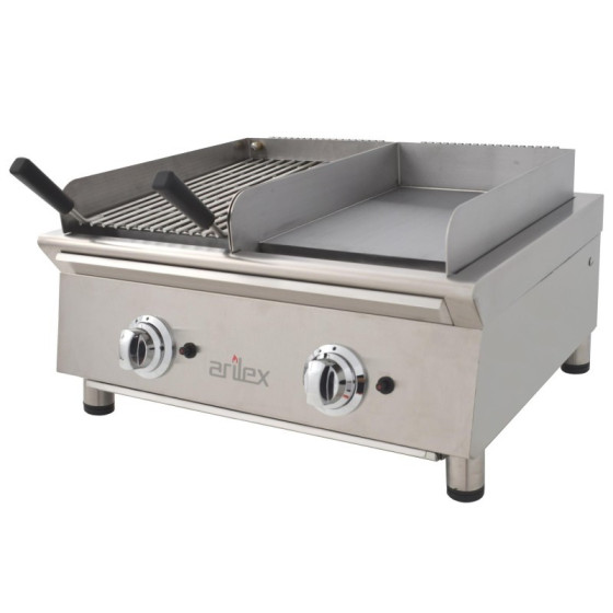 Arilex 70FRYGRBN Frytop a gas con barbacoa 11 kW