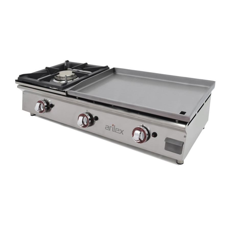 Arilex 100PGCFN | Plancha a gas 60 cm con fogón
