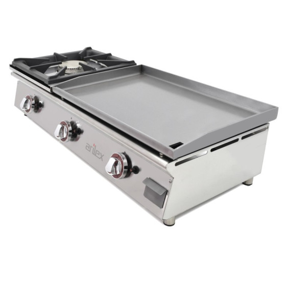 Arilex 100PGCFN | Plancha a gas 60 cm con fogón