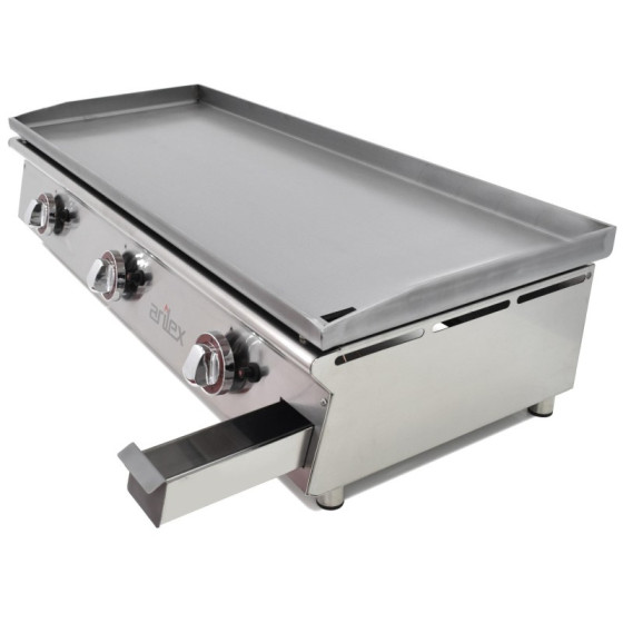 Plancha a gas Arilex 100PGLN de acero laminado