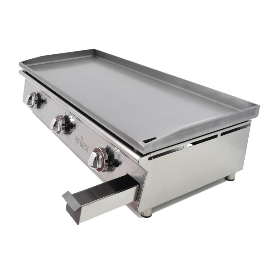Plancha a gas Arilex 100PGLN de acero laminado