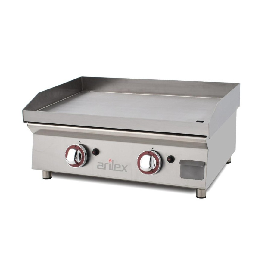 Plancha a gas Arilex 60PGRN de acero rectificado