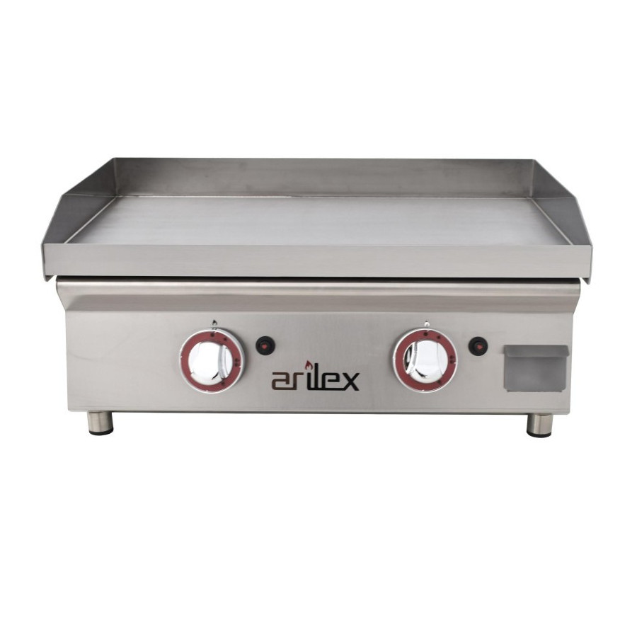 Plancha a gas Arilex 60PGRN de acero rectificado