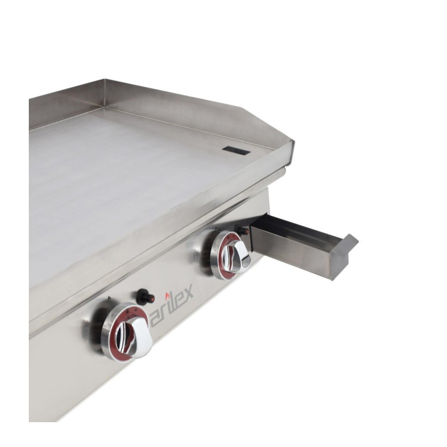 Plancha a gas Arilex 60PGRN de acero rectificado