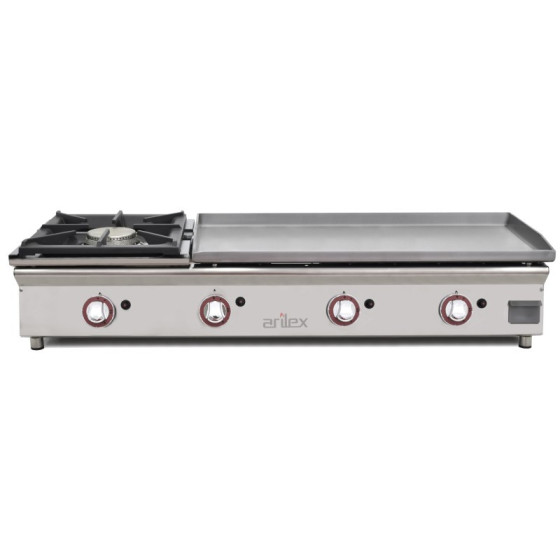 Arilex Plancha a gas 120PGRFN con fogón