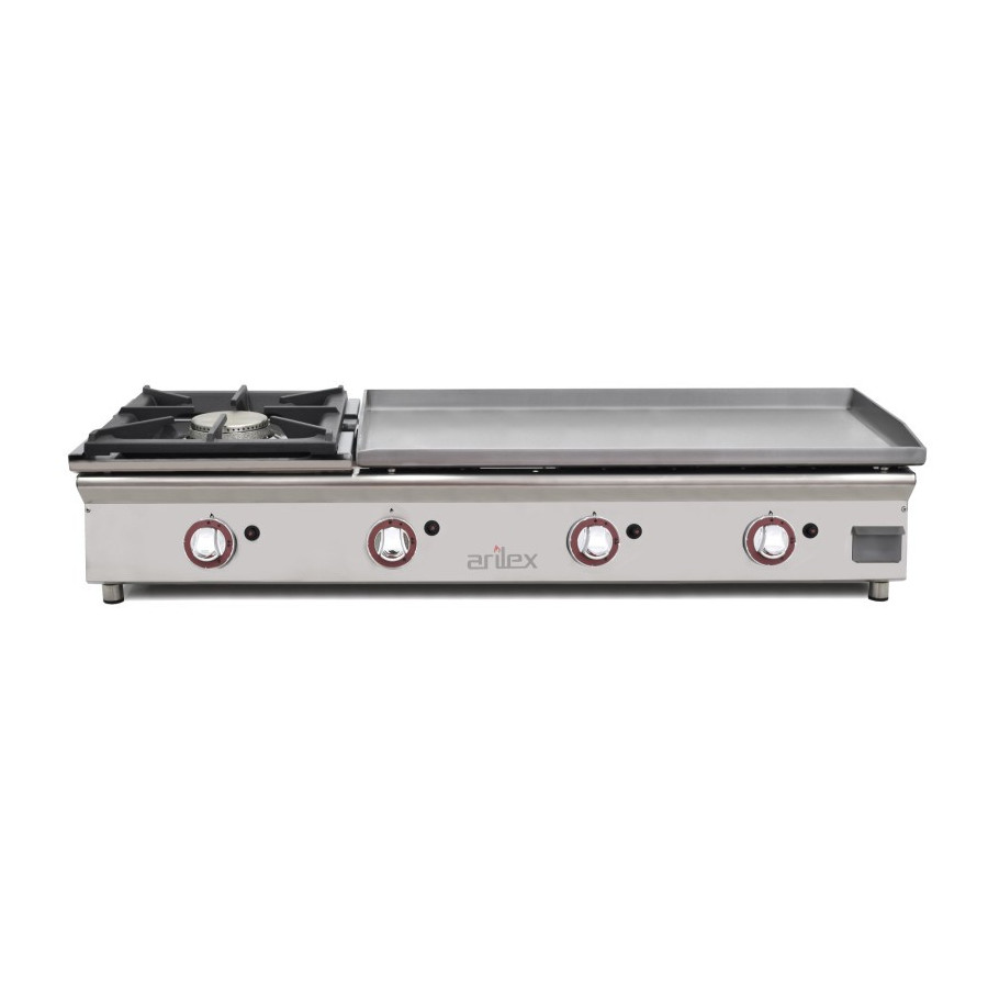 Arilex Plancha a gas 120PGRFN con fogón