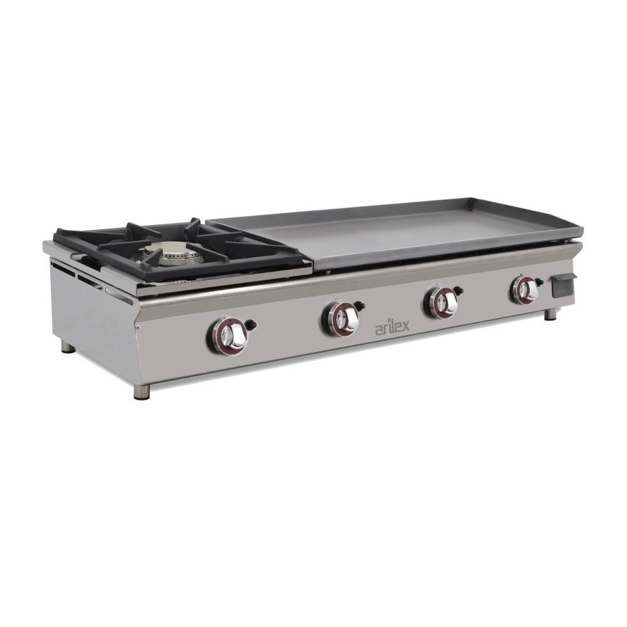 Arilex Plancha a gas 120PGRFN con fogón