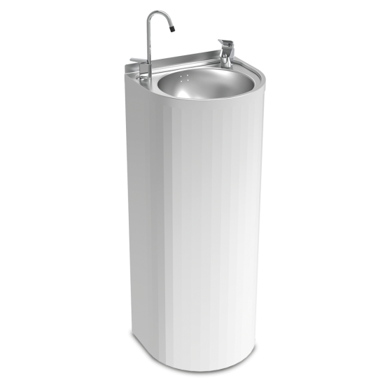 Fricosmos Fuente de columna inox 350x300x850 mm
