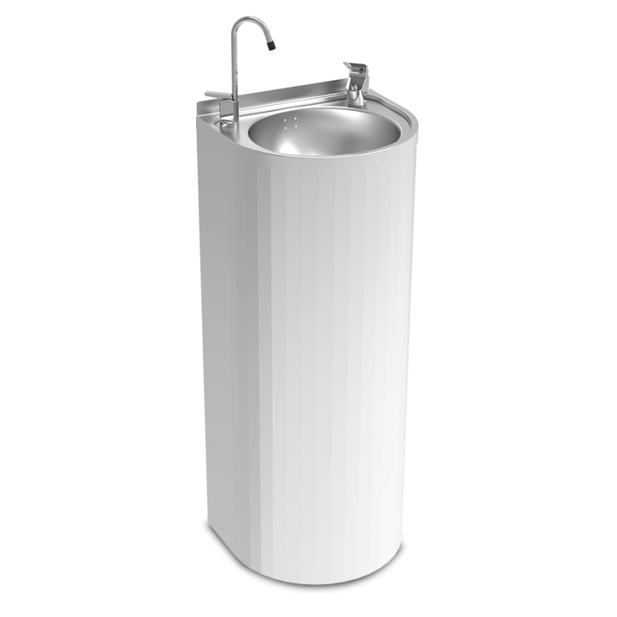 Fricosmos Fuente de columna inox 350x300x850 mm