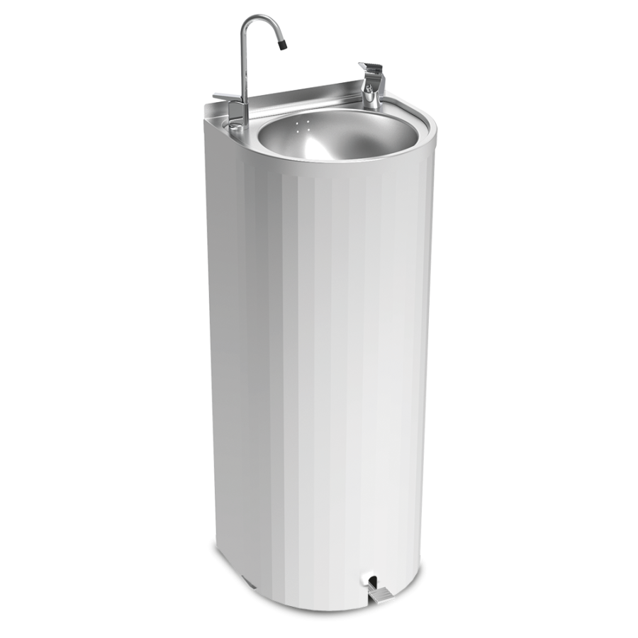 Fricosmos Fuente de columna inox de pedal 350x300x850 mm