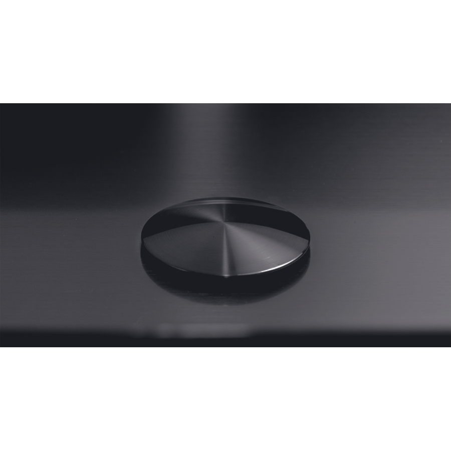 Fricosmos Lavabo rectangular negro sobre encimera PVD