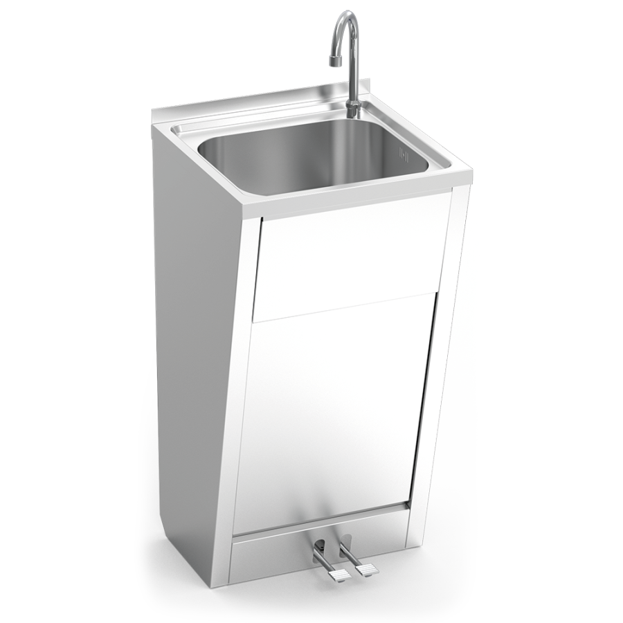 Fricosmos Lavamanos registrable con doble pedal agua fría y caliente