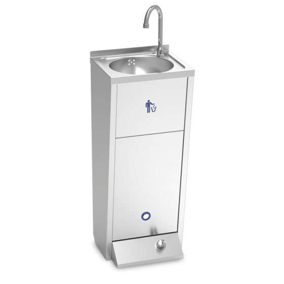 Fricosmos - Lavamanos registrable XS con pedestal y pulsador