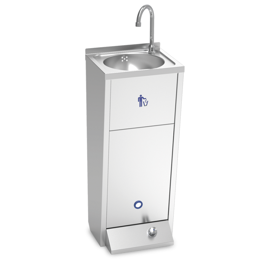 Fricosmos - Lavamanos registrable XS con pedestal y pulsador