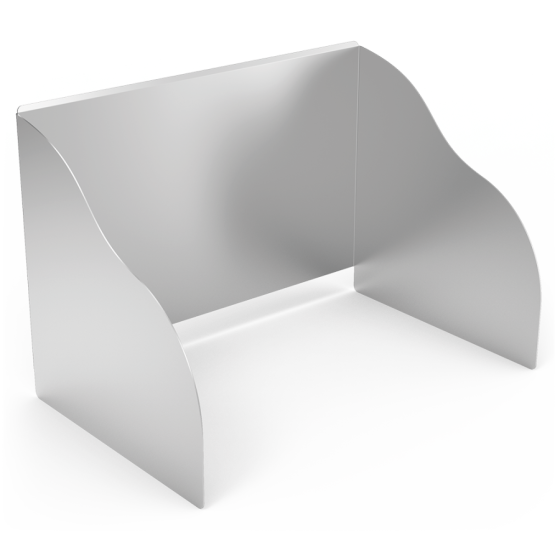 Fricosmos - Peto inox anti salpicaduras para cubeta 350x300 mm