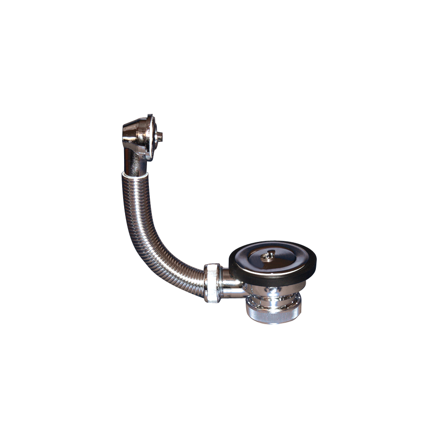 Fricosmos Válvula 1 1/2" PVC cromada con rebosadero