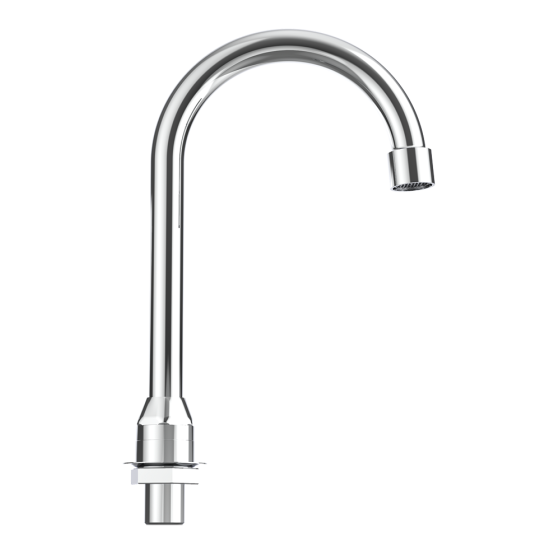 Fricosmos Caño inox giratorio 1/2" 180x270 para lavamanos