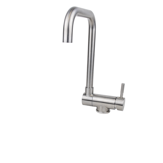 Fricosmos - Grifo abatible monomando de acero inoxidable con leds