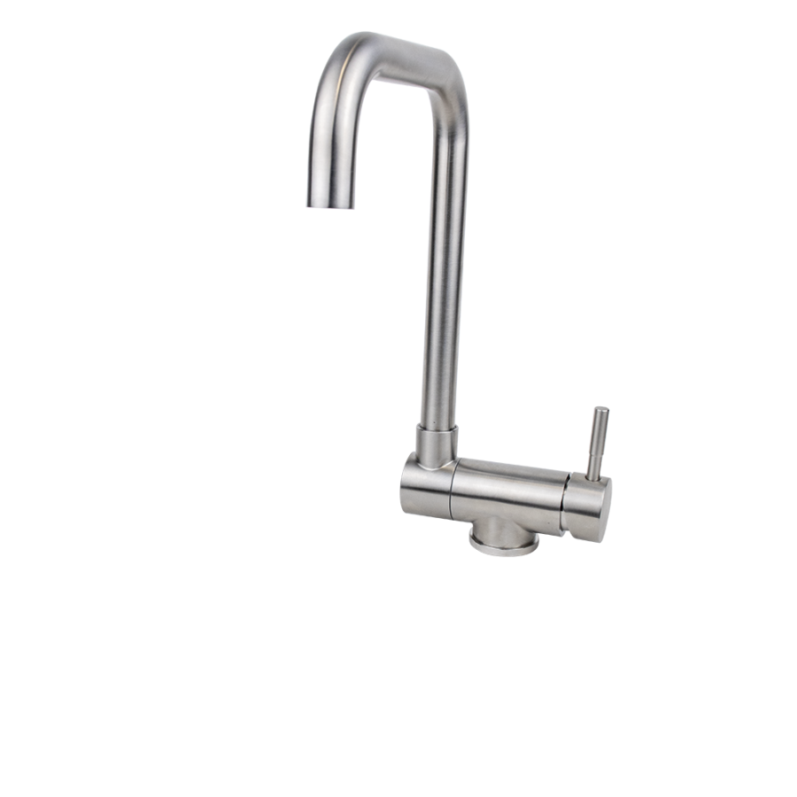 Fricosmos - Grifo abatible monomando de acero inoxidable con leds