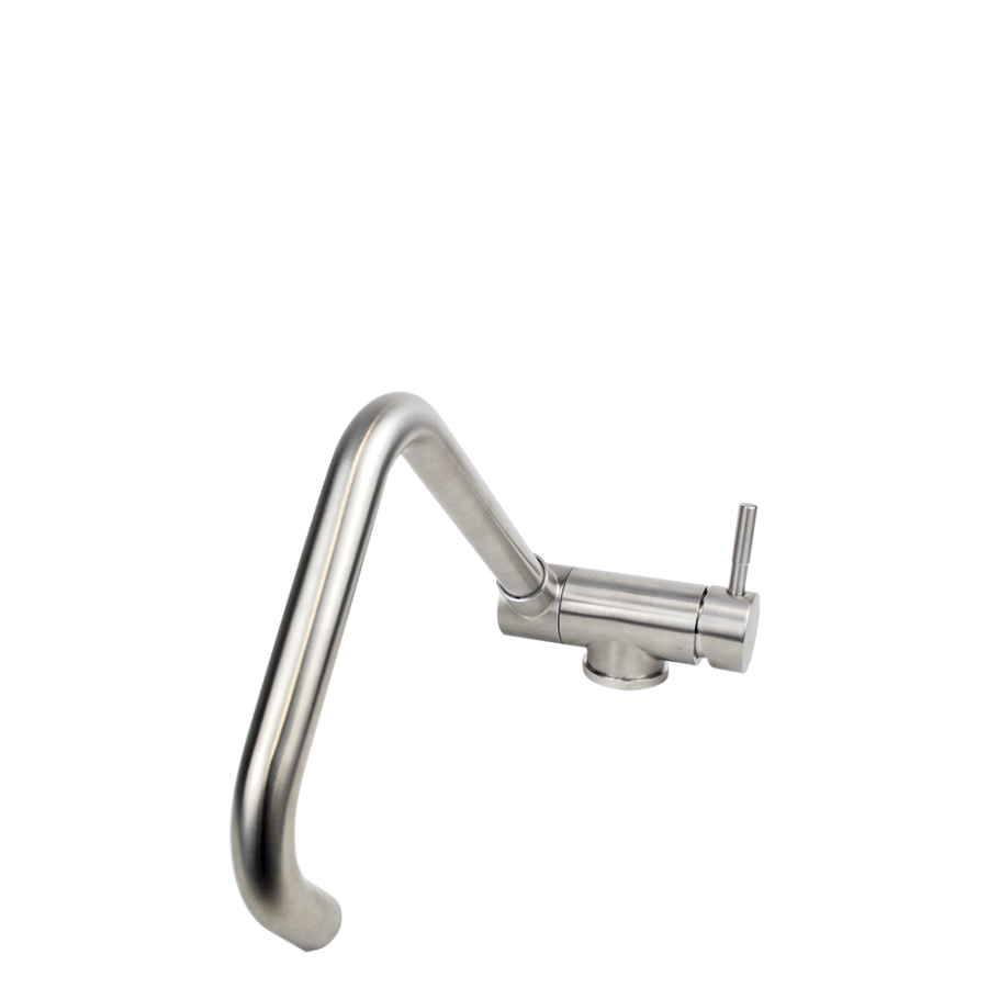 Fricosmos - Grifo abatible monomando de acero inoxidable con leds