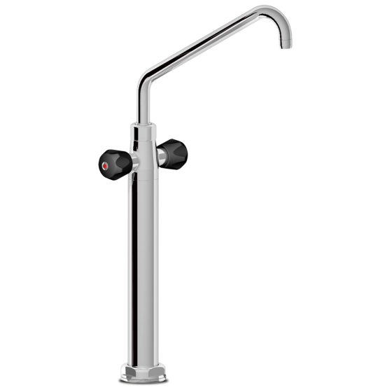 Fricosmos Grifo sobremesa 2 aguas con pomo aislante