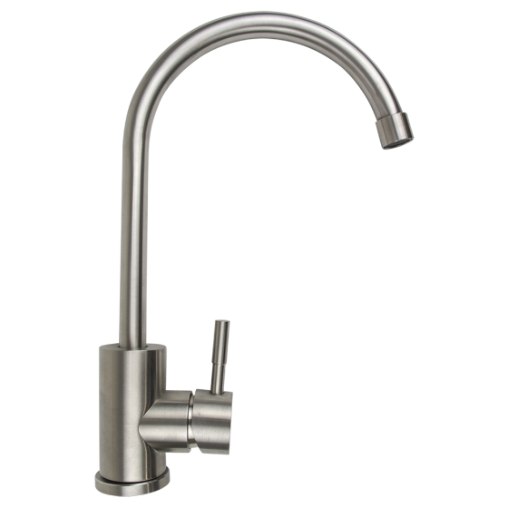 Fricosmos - Grifo monomando sobremesa cuello de cisne inox