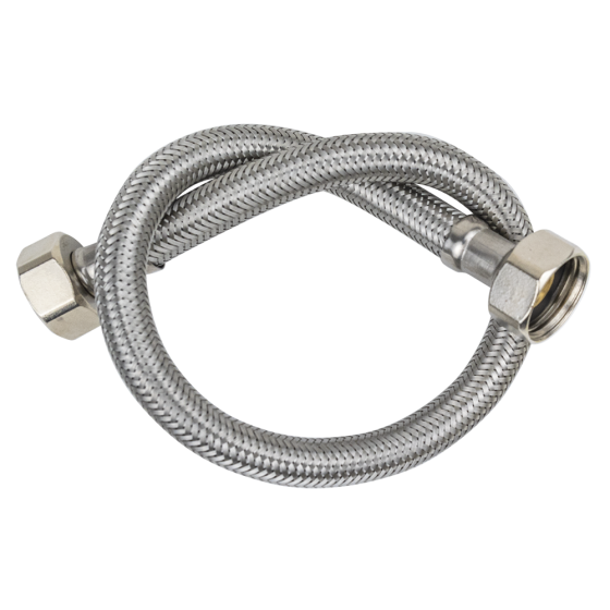 Fricosmos Latiguillo flexible acero inox H-H 1/2" 400 mm