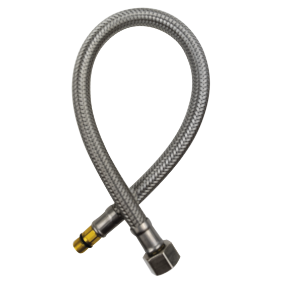 Fricosmos Latiguillo inferior corto para grifo ducha dos aguas