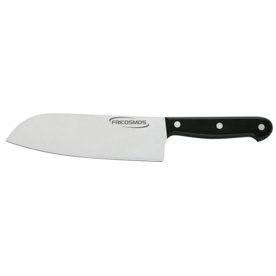 Fricosmos Cuchillo Santoku japonés con mango virola