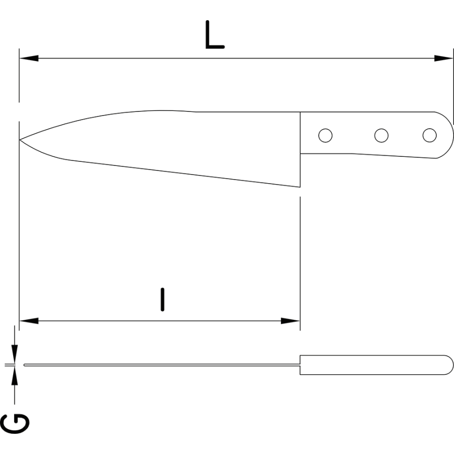 Fricosmos Cuchillo para trinchar forjado de 200 mm