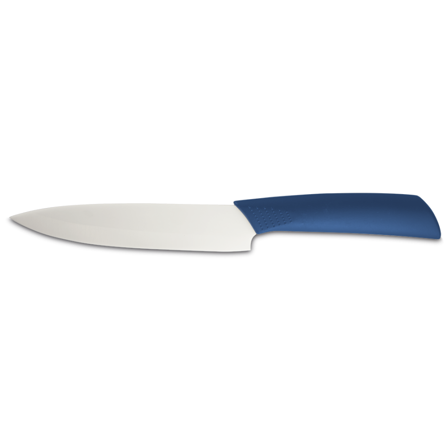 Fricosmos Cuchillo Utilitario de Cerámica Blanca Mango Azul