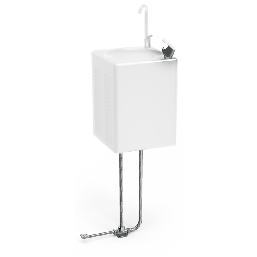 Fricosmos pedal y grifo sin pulsador para fuente Cold+