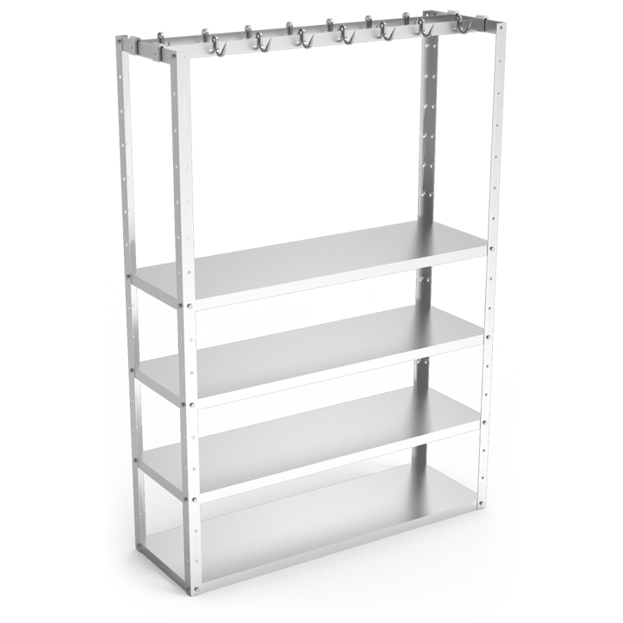 Fricosmos Kit de pletina inox para estantería 800x300 mm