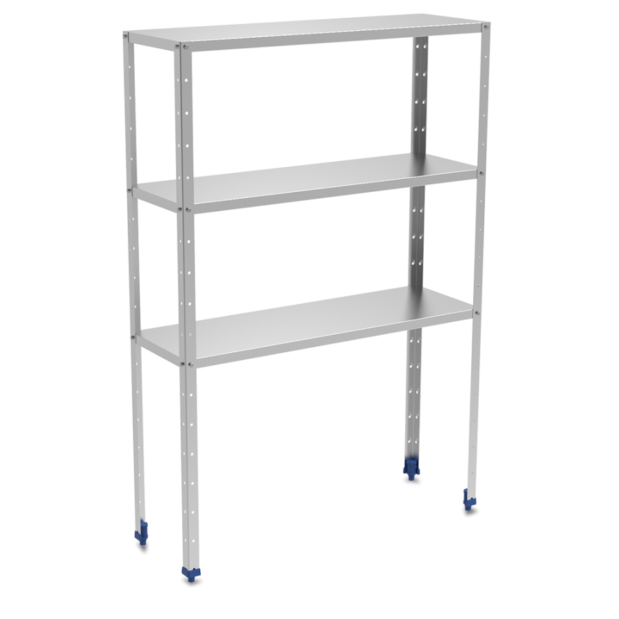 Fricosmos Estantería Inox de 3 Niveles | Estantes 0,8 mm